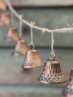 57" Copper Chorus Bell Garland -Home Decor Sale Store XMJ78843