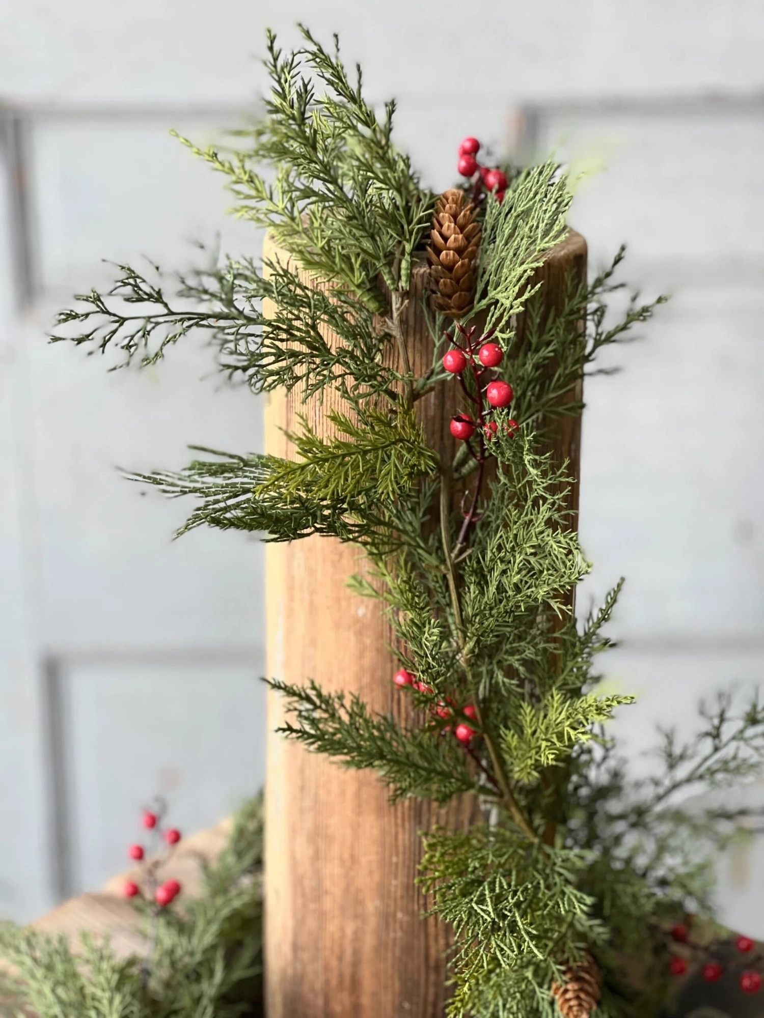 6' Alpine Cedar & Berries Garland 3 6' Alpine Cedar & Berries Garland - Image 3