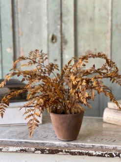 Autumnal Fern Potted, Cinnamon, 18"