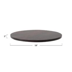 Acacia Wood Lazy Susan, Espresso Finish (Pick Up Only) -Home Decor Sale Store ah2580 2