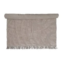 Melange Cotton Tufted Rug With Fringe, Cream Color (Pick Up Only) -Home Decor Sale Store ah2614 2