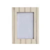 Photo Picture Frame With Metal Inlay, Cream