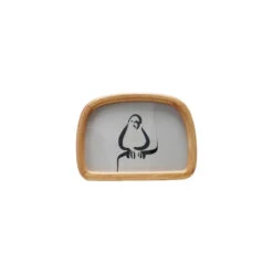 Rubberwood Arched Photo Frame, Natural