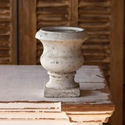 Andrea Concrete Urn By Porch View Home (Pick Up Only)