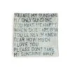 "You Are My Sunshine" Square Decoupage Plate