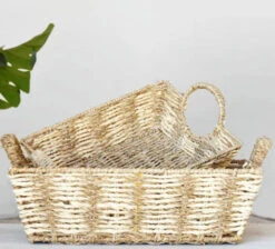 Rectangular Seagrass Basket, 2 Size Options