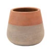 Two-Tone Terra-cotta & Cement Planter