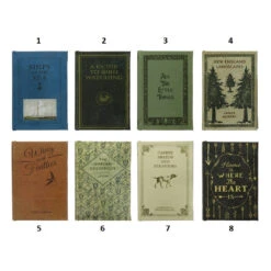 Canvas Book Storage Box, 8 Style Options -Home Decor Sale Store df4184a1