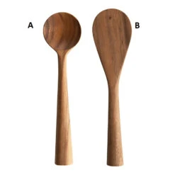 Hand-Carved Acacia Wood Standing Spoon, Natural, 2 Style Options -Home Decor Sale Store df4445a 1