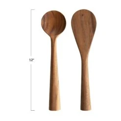 Hand-Carved Acacia Wood Standing Spoon, Natural, 2 Style Options -Home Decor Sale Store df4445a 4