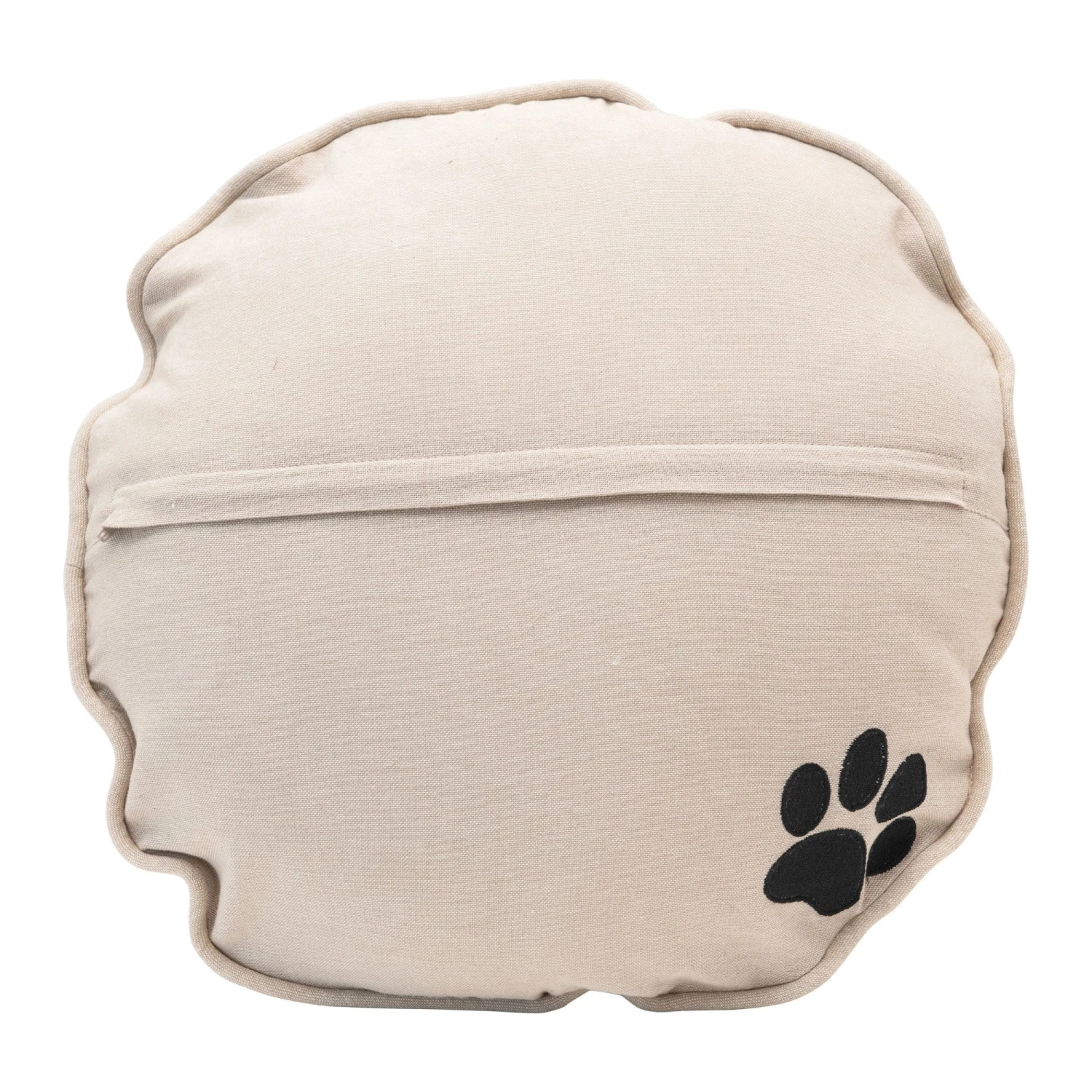 "My Shelter Dog Rescued Me" With Paw Print On Back, Natural & Black 2 "My Shelter Dog Rescued Me" With Paw Print On Back, Natural & Black - Image 2