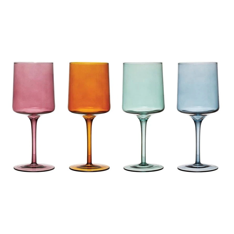 Stemmed Wine Glass, 4 Color Options (Pick Up Only) 2 Stemmed Wine Glass, 4 Color Options (Pick Up Only) - Image 2