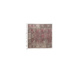 Woven Cotton Distressed Print Rug With Braided Fringe, Multi Color (Pick Up Only) -Home Decor Sale Store df5605 2