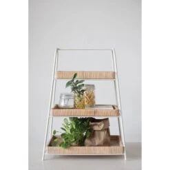 3-Tier Tray With Removable Trays, White & Natural (Pick Up Only) -Home Decor Sale Store df6180 1