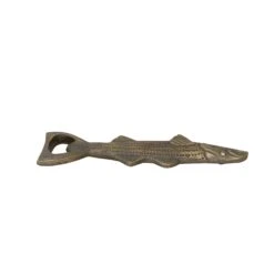 Cast Aluminum Fish Shaped Bottle Opener, Antique Gold Finish -Home Decor Sale Store df6832 2