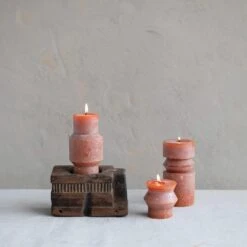 Reclaimed Wood Vintage Reproduction Container Candle Holder, Assorted Size Options
