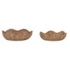 Decorative Braided Bankuan Scalloped Bowl, Natural, 2 Size Options