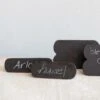 Found Wood Standing Sign, Black Chalkboard Finish (Pick Up Only)