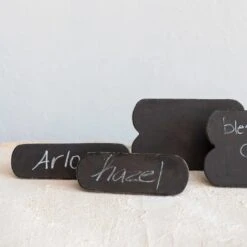 Found Wood Standing Sign, Black Chalkboard Finish (Pick Up Only)