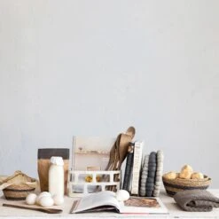 Stoneware Basket, Reactive Glaze, Matte Cream Color (Pick Up Only) -Home Decor Sale Store df9132 2