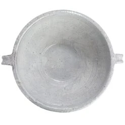 Terra-Cotta Bowl With Handles, Distressed White -Home Decor Sale Store df9255 6