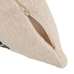 "All You Need Is Love And A Dog" Embroidered Square Throw Pillow, Natural & Black -Home Decor Sale Store df9330 4