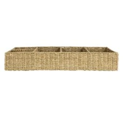 Hand-Woven Seagrass Basket With 5 Sections, Natural (Pick Up Only) -Home Decor Sale Store df9399 5