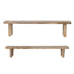 Mango Wood Pedestal, Natural, 2 Size Options (Pick Up Only) -Home Decor Sale Store df9499