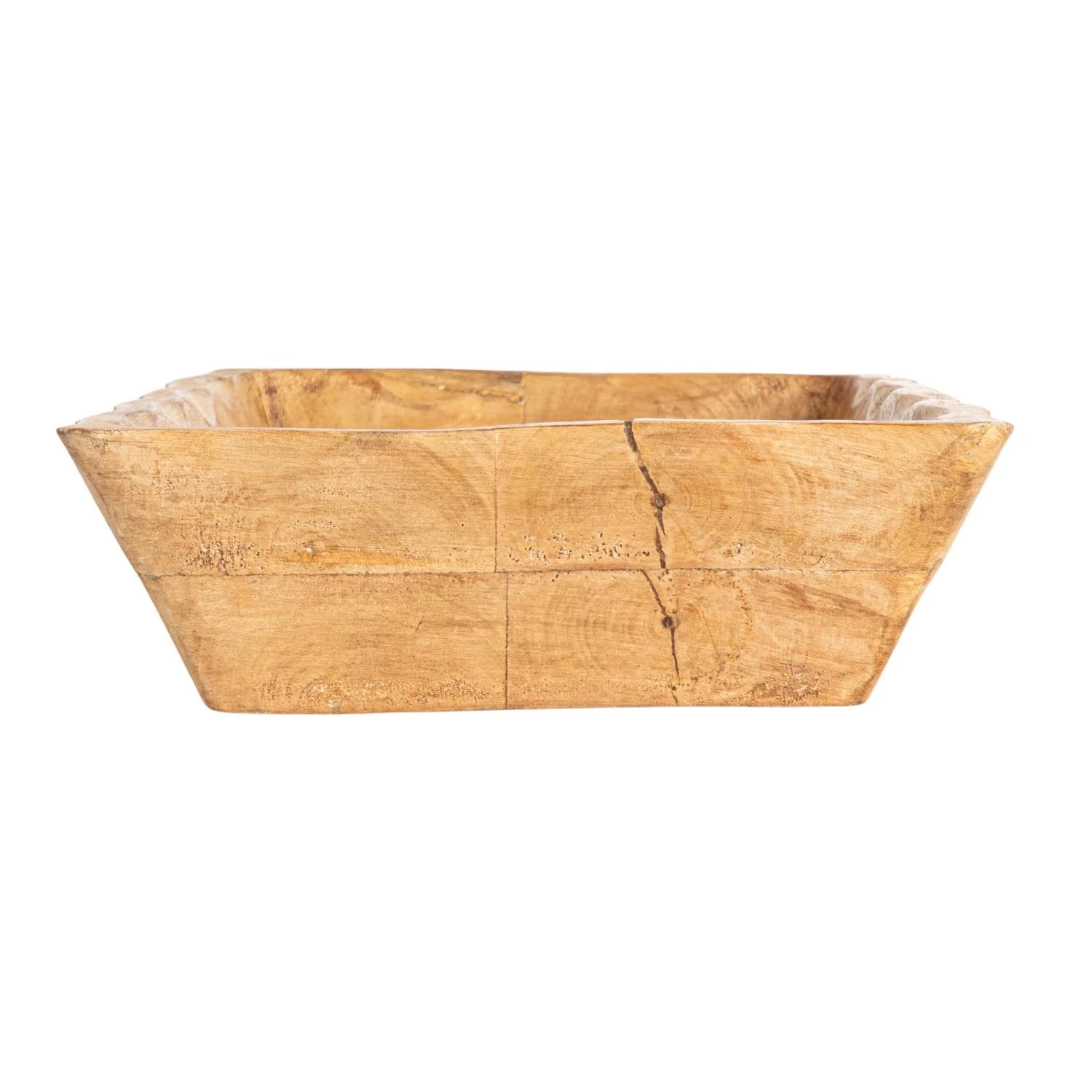 Mango Wood Scalloped Tray, Natural 5 Mango Wood Scalloped Tray, Natural - Image 5