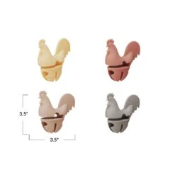 Silicone Rooster Shaped Lid/Spoon Holder, 4 Color Options -Home Decor Sale Store df9631a 3