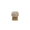 Round Beech Wood & Plastic Vegetable Brush, Natural