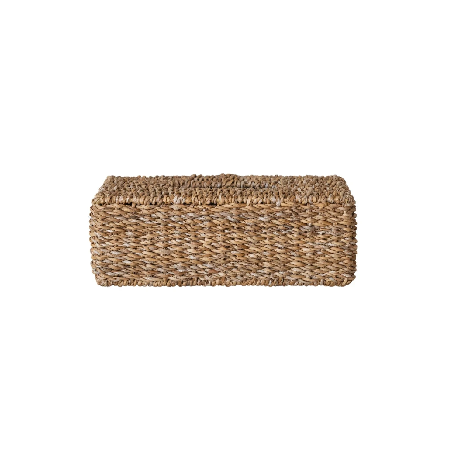 Hand-Woven Seagrass Tissue Box Cover, Natural 6 Hand-Woven Seagrass Tissue Box Cover, Natural - Image 6