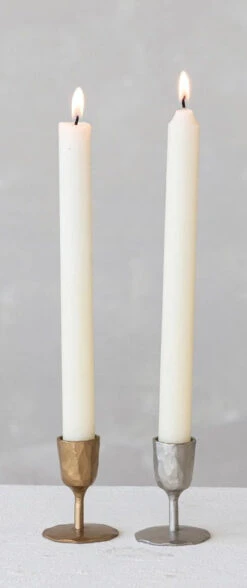 Hand-Forged Cast Iron Taper Holder, 2 Color Options