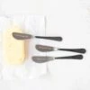 Stainless Steel Butter Knife With Saying & Black Handle, 3 Style Options