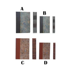 Vintage Reproduction MDF & Canvas Book Storage Box, Printed Marbled Design, 2 Size/Style Options -Home Decor Sale Store dg0468a 1