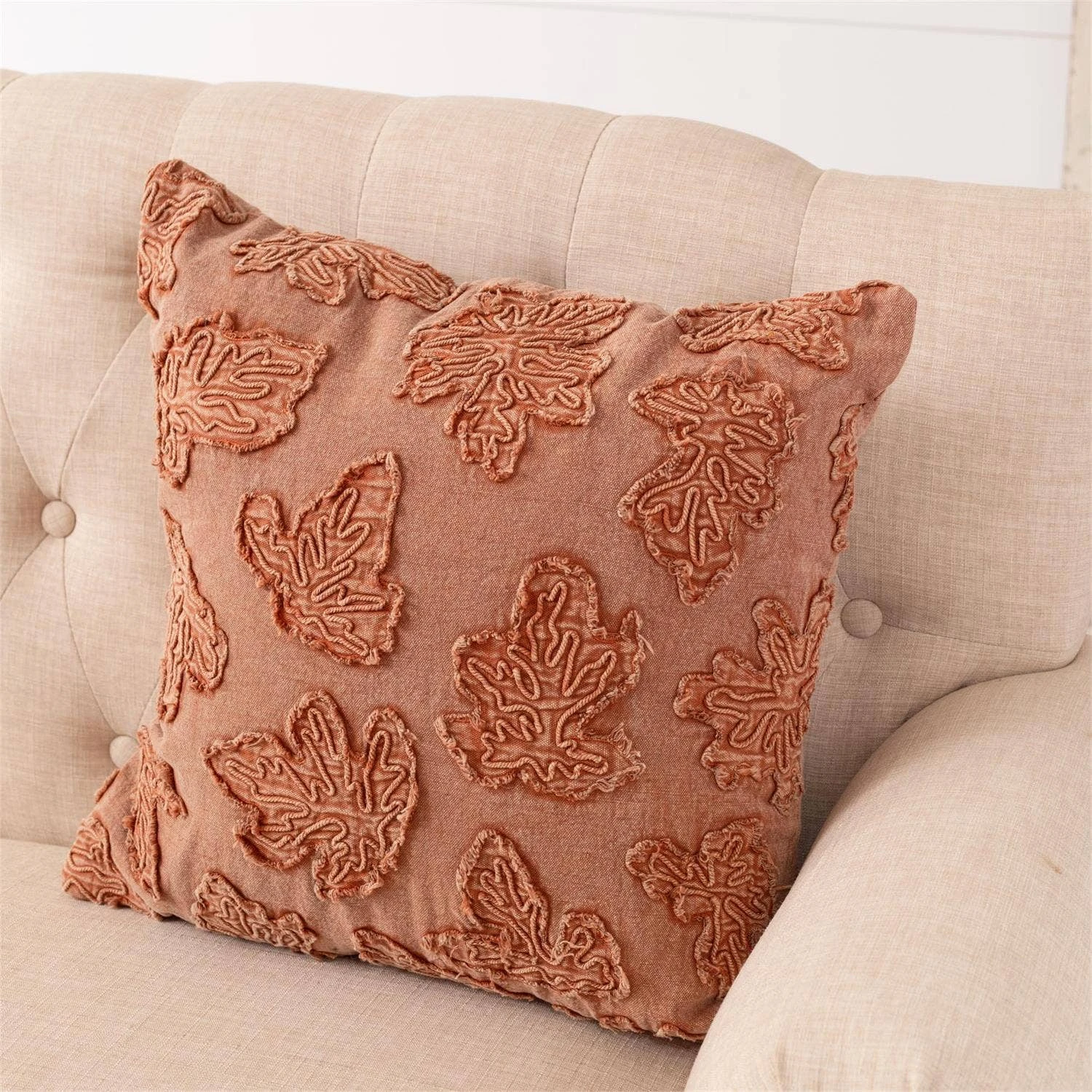 Stonewash Fall Leaves Pillow 2 Stonewash Fall Leaves Pillow - Image 2