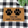 You, Me And The Dogs Coir Door Mat