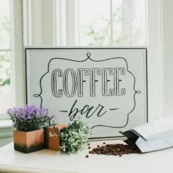 Coffee Bar Metal Sign