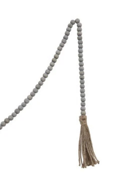 Jute & Wood Bead Garland With Tassels, Grey, 72” -Home Decor Sale Store image 3e7aa63b 283b 4eed 9aa2 de0dfb0a4752
