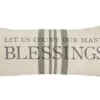 "Let Us Count Our Many Blessings” Lumbar Pillow