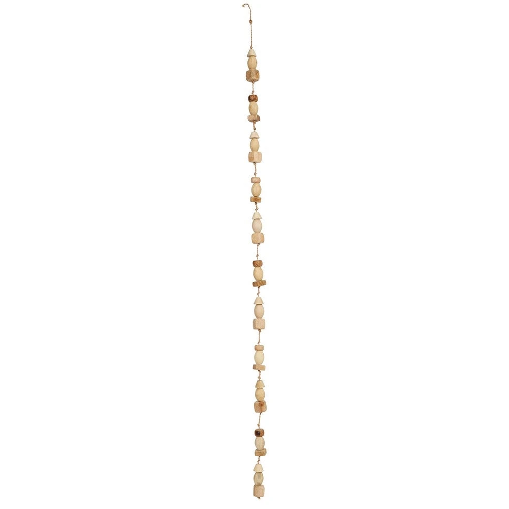 Mango Wood Bead Garland 72” 2 Mango Wood Bead Garland 72” - Image 2