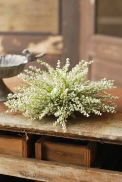 Heather Half Sphere, White, 10.5”