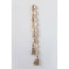 Mango Wood Bead Garland With Jute Tassels 60” L