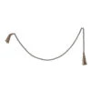 Jute & Wood Bead Garland With Tassels, Grey, 72”