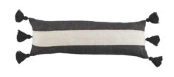 Black Stripe Long Pillow By Mud Pie
