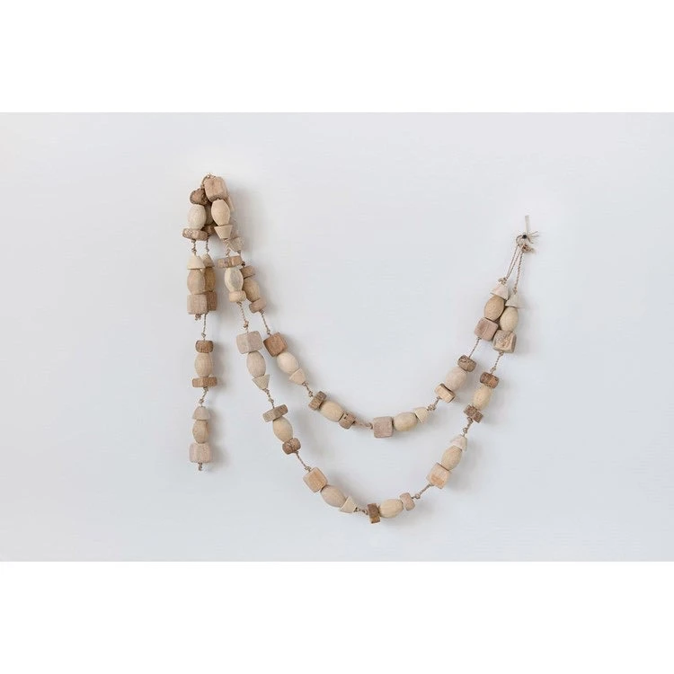 Mango Wood Bead Garland 72” 1 Mango Wood Bead Garland 72”