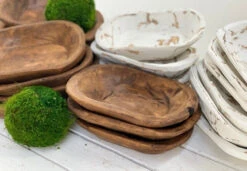 Petite Carved Wood Bowl