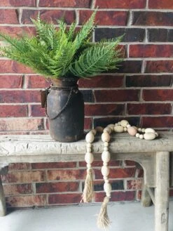 Mango Wood Bead Garland With Jute Tassels 60” L -Home Decor Sale Store image ecc4476b ea7b 4457 9a57 86086855ed3f