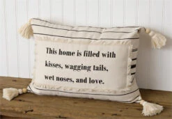 Kissing & Wagging Tails Pillow