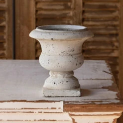 Marcella Concrete Urn By Porch View Home (Pick Up Only)
